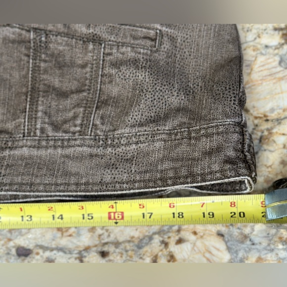 Brown Bacinni sz LG denim jacket snake print - Picture 7 of 9